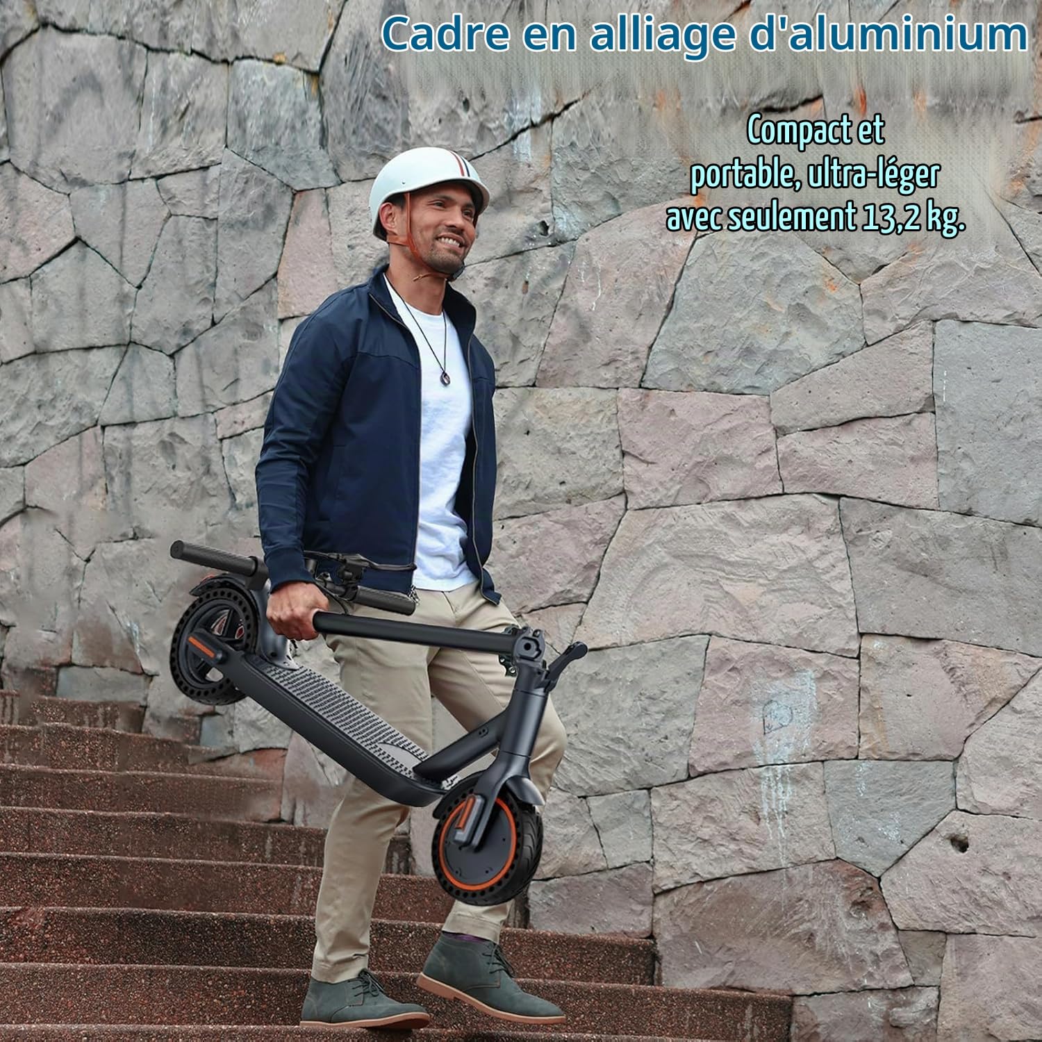 Trottinette Électrique Adulte - Moteur 350W (25 km/h) - Autonomie 30 km - Batterie 36V/7.8Ah - Pneus 8.5'' Anti-crevaison - 3 Vitesses - Double Frein - Pliable - Charge maximale 120 kg