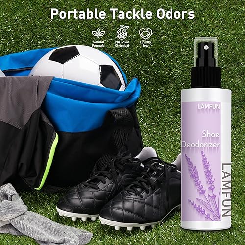 Miniatura 7 de Eliminador de olores de zapatos, desodorante en aerosol para zapatillas apestosas o pies malolientes, desodorante natural para zapatos y desodorante