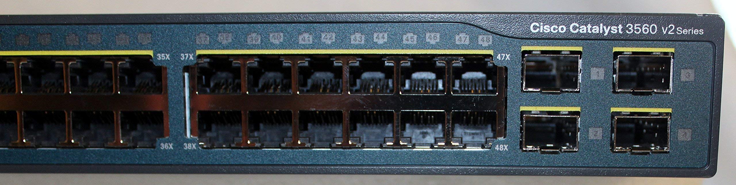 Cisco WS-C3560V2-48TS-S Switch Gestionado - Switch de Red (Gestionado, Bidireccional Completo (Full Duplex)) (Reacondicionado)