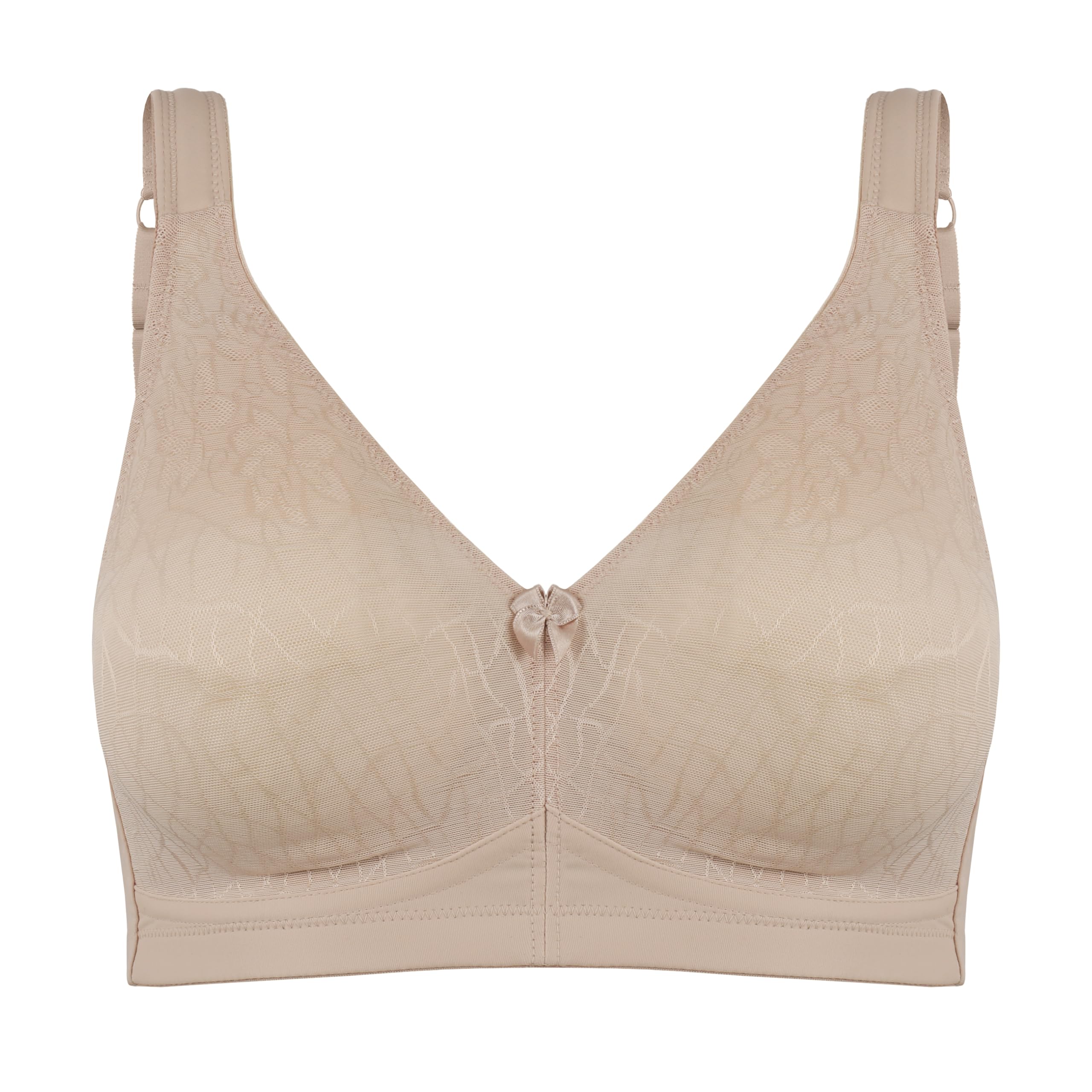 ROSME Lingerie Biustonosz damski nieusztywniany bez fiszbin z wyściełanymi ramiączkami, Kolekcja Powerlace
