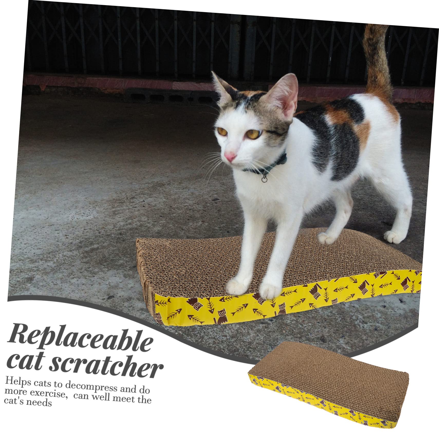 PRETYZOOM 2pezzi Tavola Tiragraffi in Cartone Ondulato per Gatti e Gattini per Casa o Negozio Resistente all'Uso Allenare Le Unghie