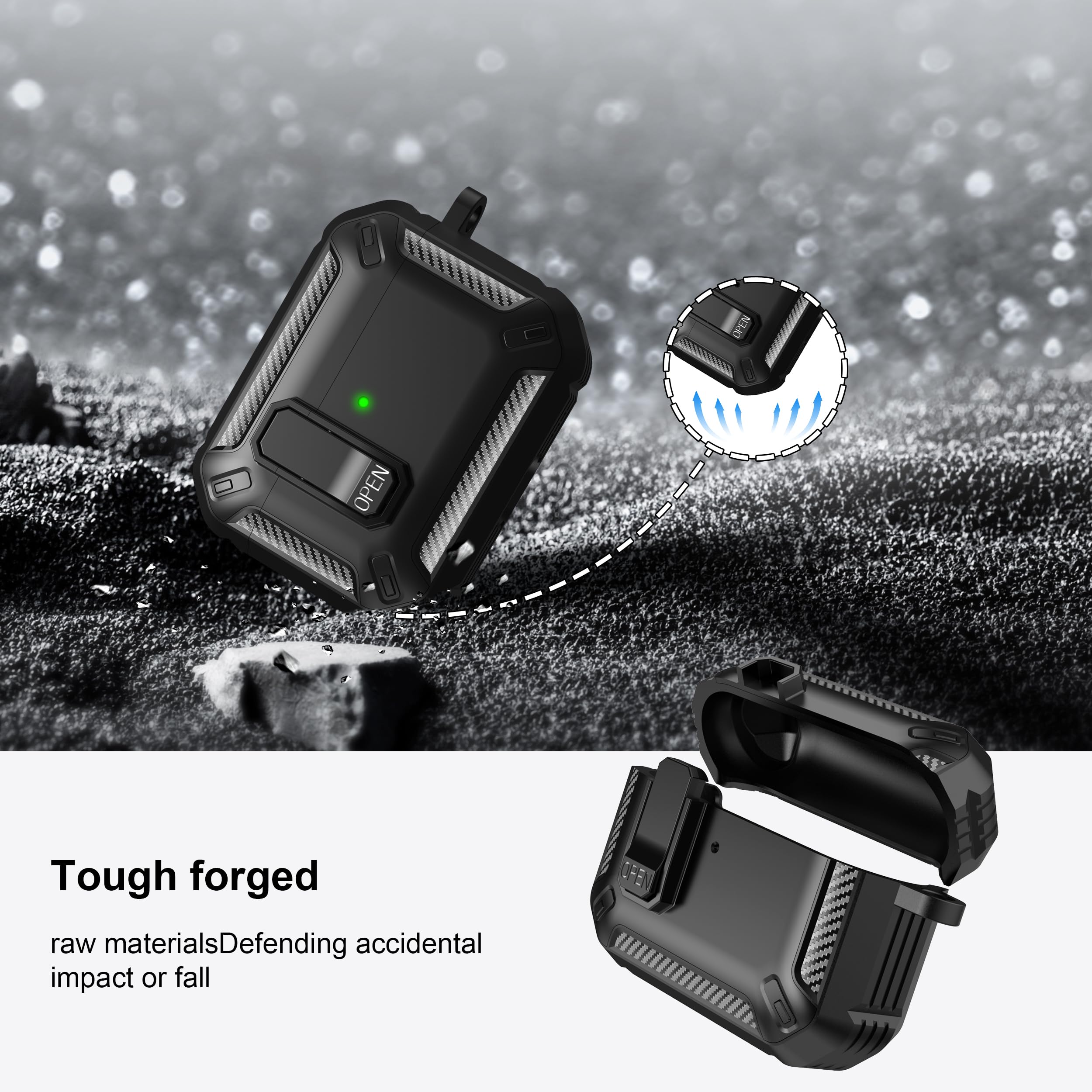 Amazon | RFUNGUANGO AirPods Pro 第3世代用 保護ケース（クリーニング
