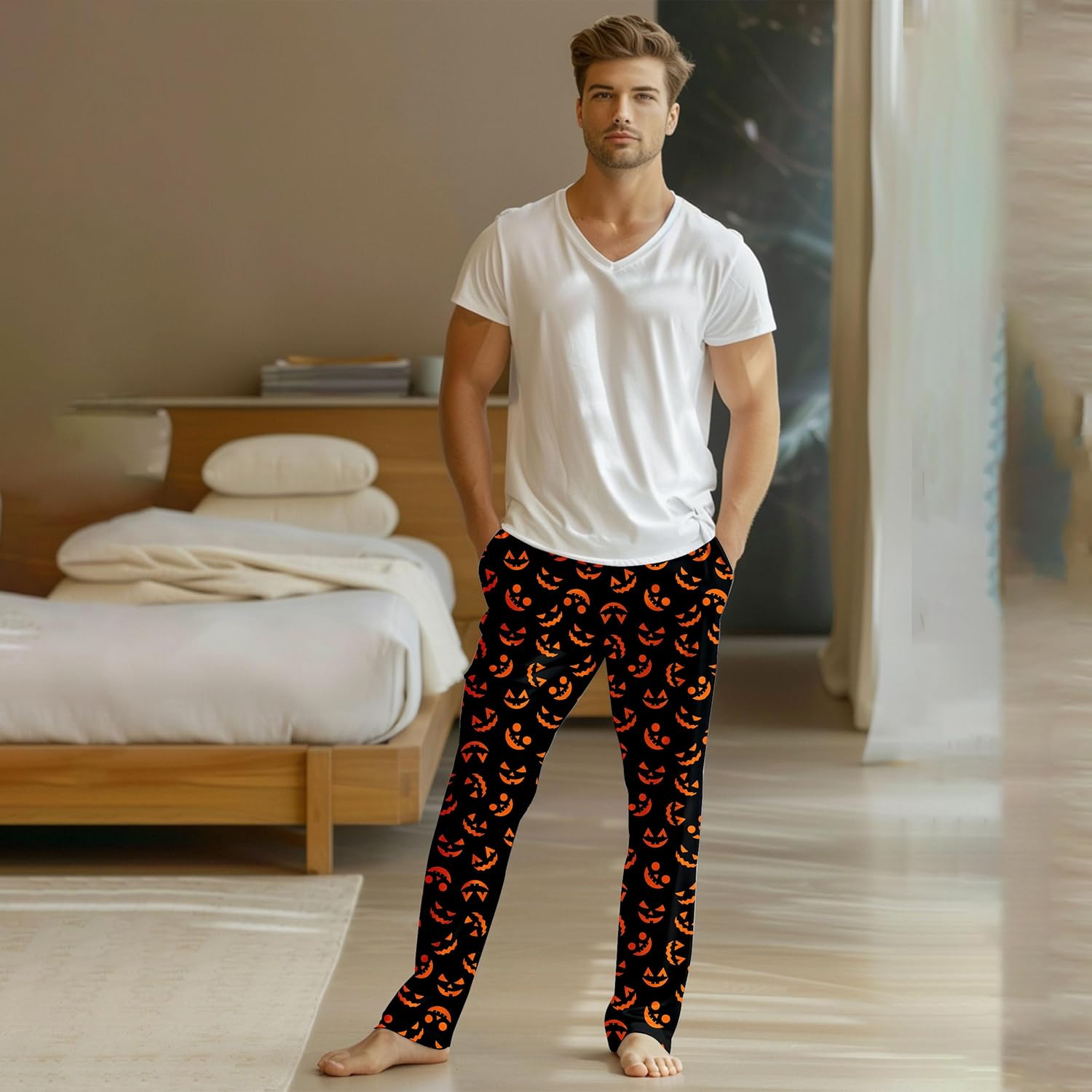 Men'S Pajama Pants Lounge Pajama Super Soft Funny Men Pajama Bottoms With Pockets Drawstring - Image 3