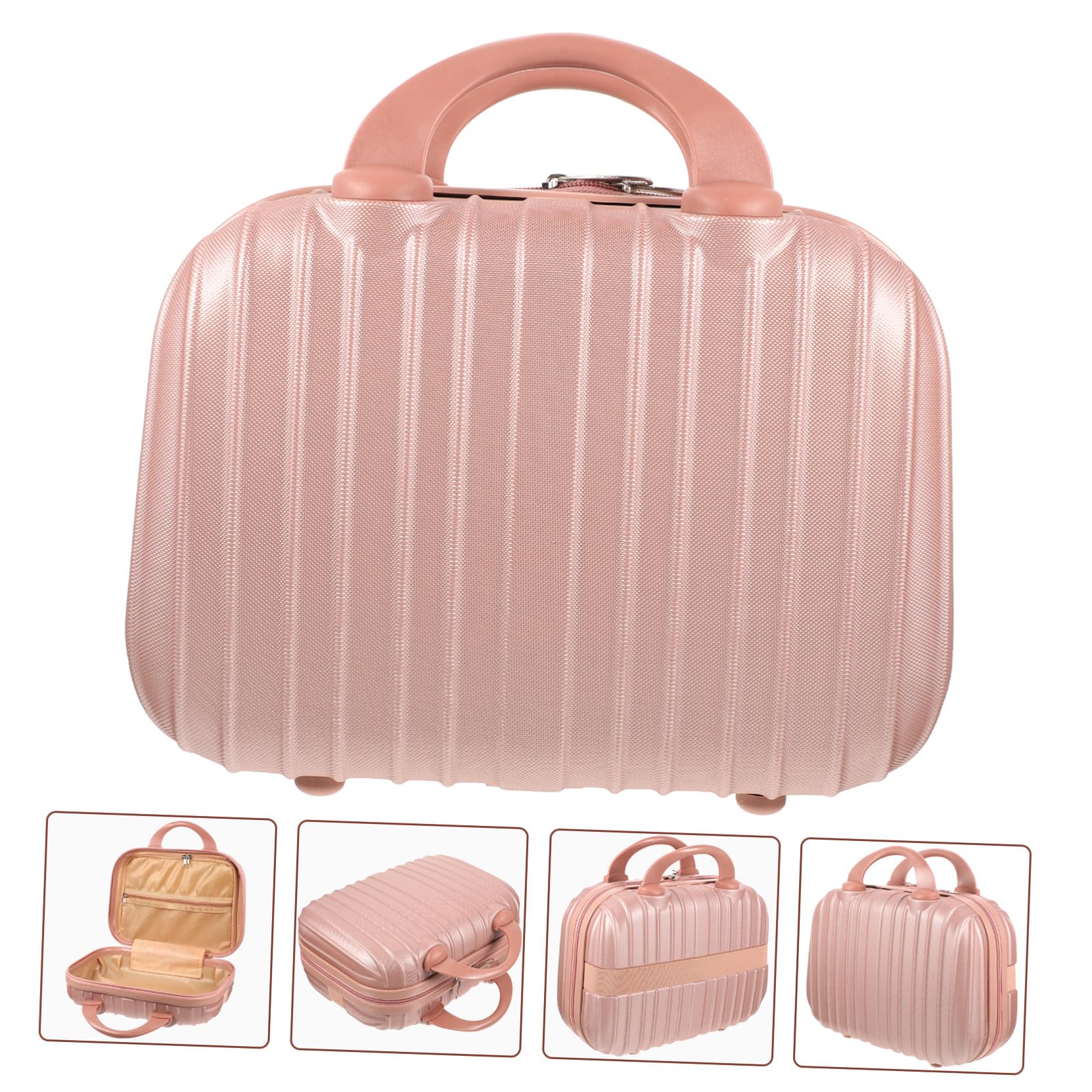 Beauty Case da Viaggio Donna Grande Capacità in ABS e Pc, Portatrucchi Multifunzione per Cosmetici Art, per Viaggi e Impiego Quotidiano