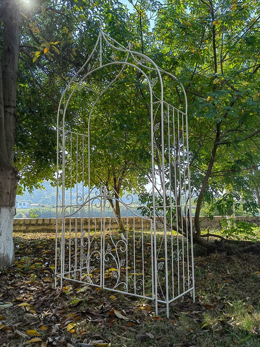 Amazon.co.jp: ガーデンアーチ 錆びない フラワーアーチ バラアーチ 庭