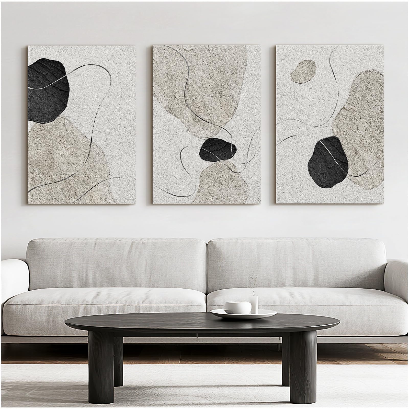 Photo 1 of Bzstyleart 3-Piece Abstract Wall Art Set
