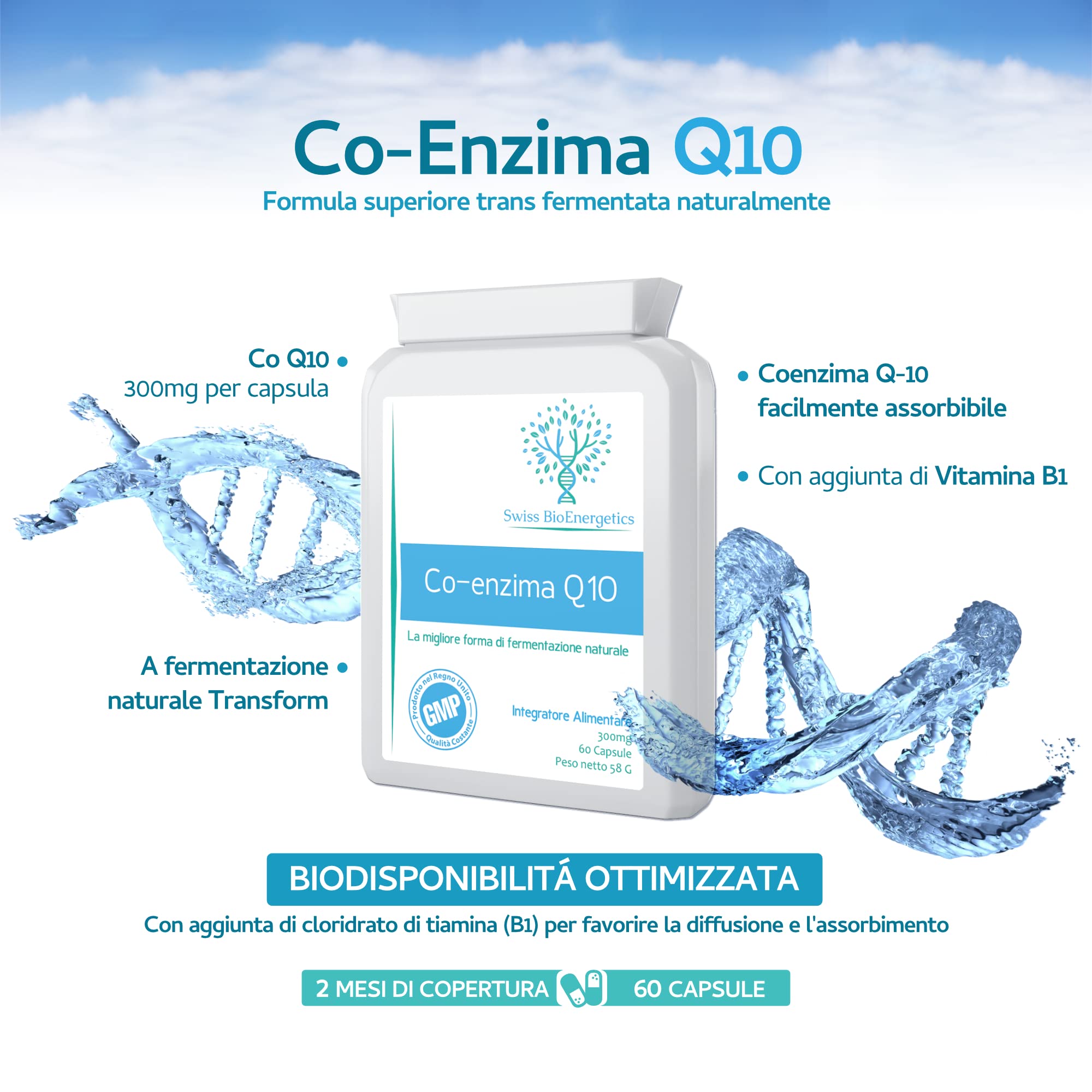 Co Enzyme Q10 CoQ10 300 mg 60 capsule - Superior Naturally Trans Trans Form