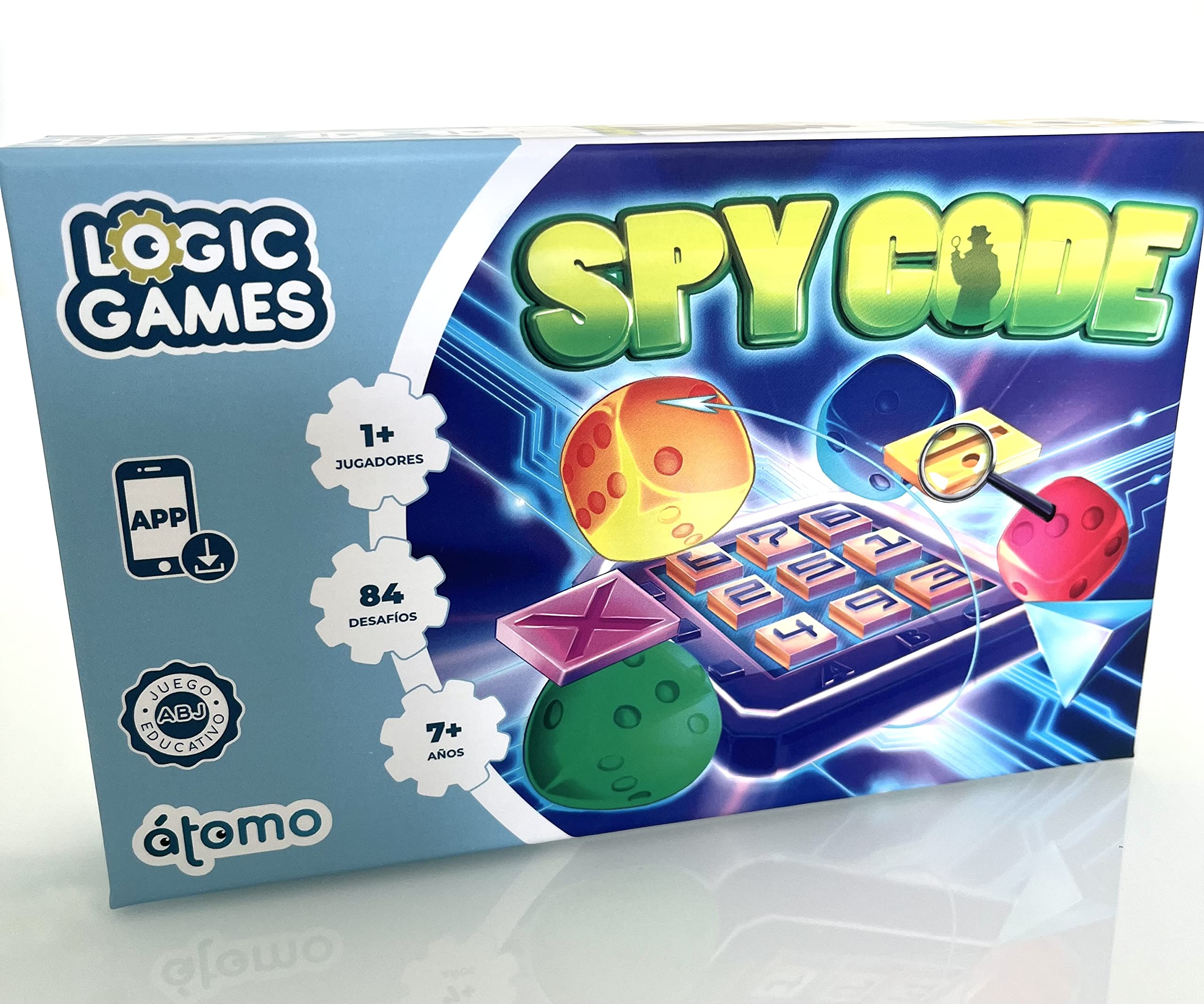 Spy Code Logic Game Juego para 1 Jugador a partir de 7 años Juego por razonamiento, lógica, Atención y cálculo mental
