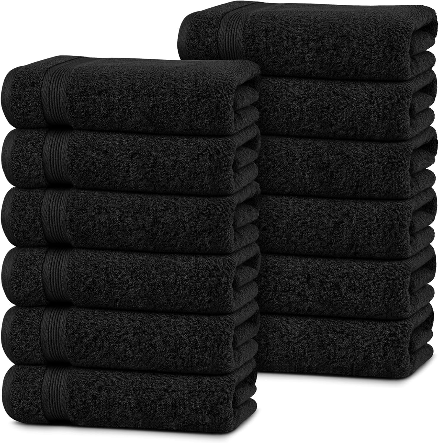 Linteum Textile Supply Luxury Hair Towels 100% Ring Spun Cotton Bleach Proof Hair Towel for Women, Men, Kids | 20x40 inches Quick Dry Towels for Gym,
