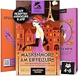 Gourmet Criminelle® Krimidinner für zuhause I 4-6 Personen I Mysteriöser Mordfall Maskenmord am Eiffelturm für Deine Crime Dinner Party I Spannendes Krimi Dinner Spiel ab 16 Jahren I 4-6 Spieler