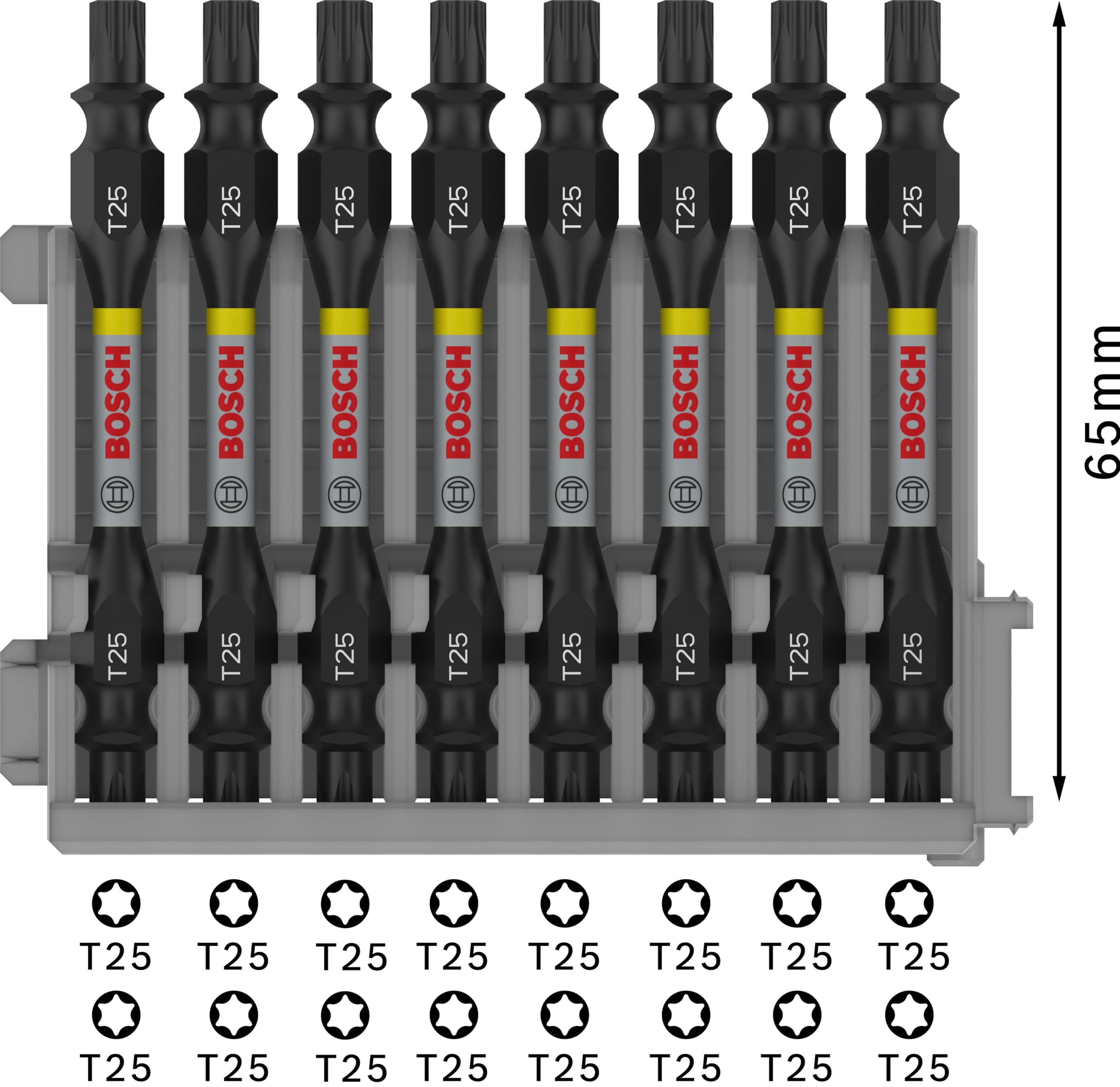 Bosch 8x Bity dwustronne PRO Impact z indeksem Pick and Click (170 x 120 mm, Professional Akcesoria Śrubokręt, Śrubokręt)