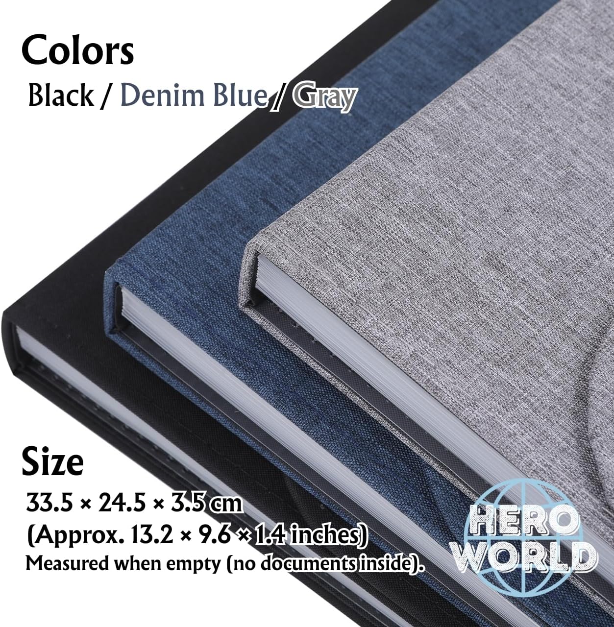 Fabric Expanding File Folder Document Organizer A4, 13‑Pocket Indexed File Case (Gray)