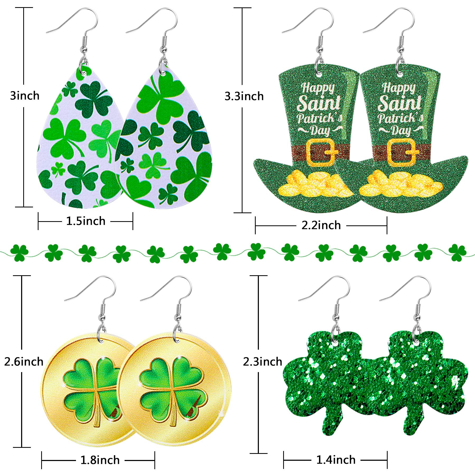 Amazon.com: 9 Pairs St Patrick display picture 1