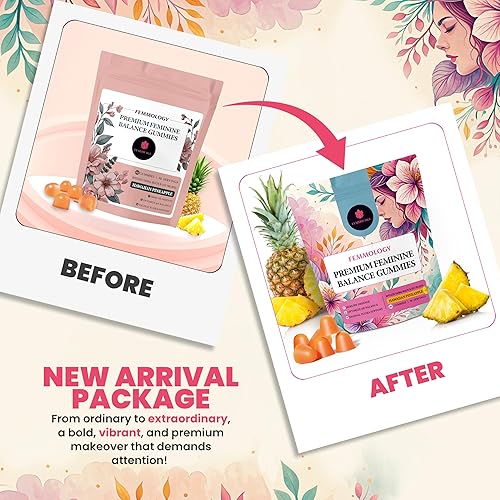Miniatura 3 de Gomitas prémium de equilibrio femenino – Suplemento masticable para mujeres – Apoya el bienestar vaginal, la función inmune y digestiva – Ricas