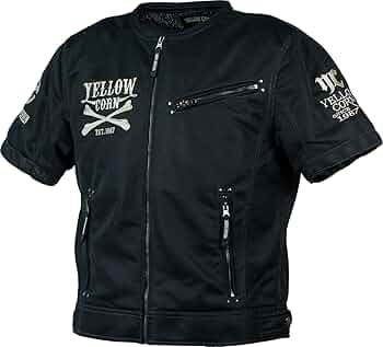 ★イエローコーン メッシュTシャツ YMT-006 総刺繍 クロスボーン M ☆イエローコーン メッシュTシャツ YMT-006 総刺繍 クロスボーン