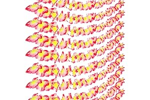 Giegxin Pink Bulk Tropical Pink leis 20 Pcs