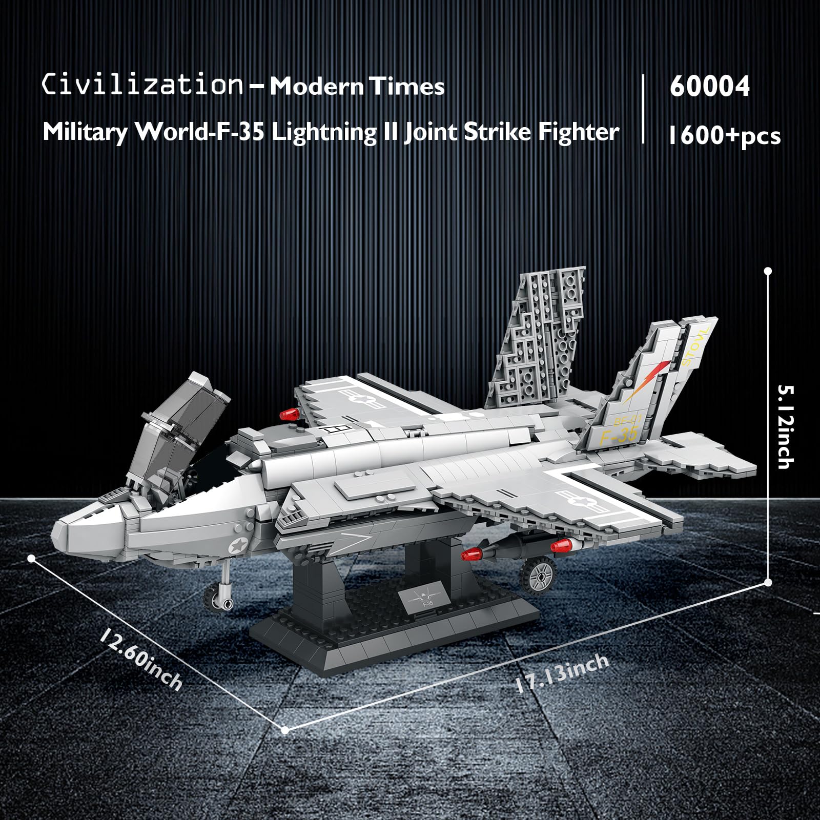 Amazon.com: JMBricklayer Military Fighter Jet Building Set 60004