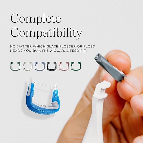 Miniatura 9 de Slate Hilo dental eléctrico  Estimulador de encías, raspador de lengualimpiador, herramienta de hilo dental reutilizable  Hilo dental eléctrico para