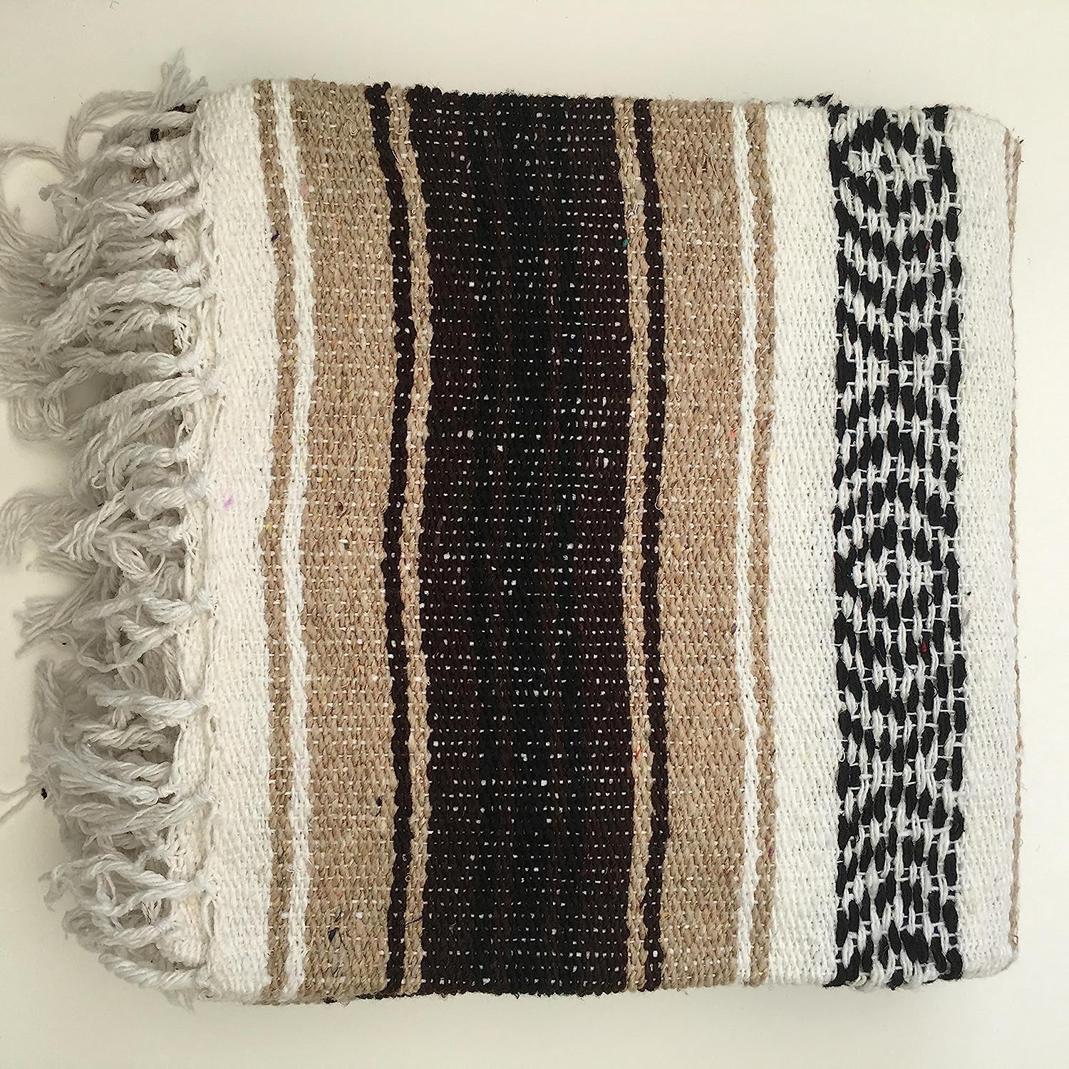 Mexican Hand Knitted Blanket Sofa Overthrow Meditation