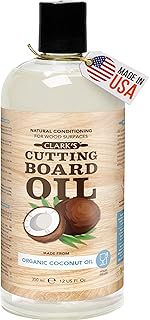 CLARK'S Cutting Board Oil - Food Grade Mineral Oil for Cutting Board - Coconut Extract