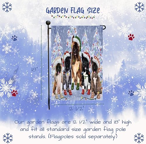 Miniatura 6 de Doggie of the Day American Akita Dogs - Banderas de jardín  Luces de Navidad  Doble cara  Regalo decorativo de primavera  Decoración del hogar 12 12