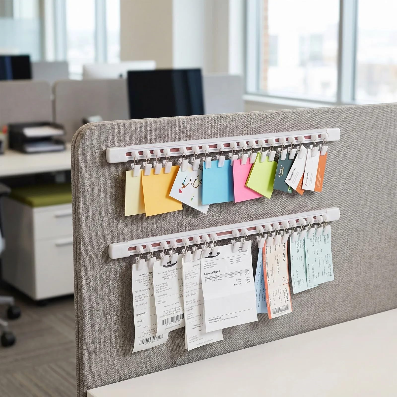 Bon Halter 2 Sets Büro-Papierklammern, Tickethalter