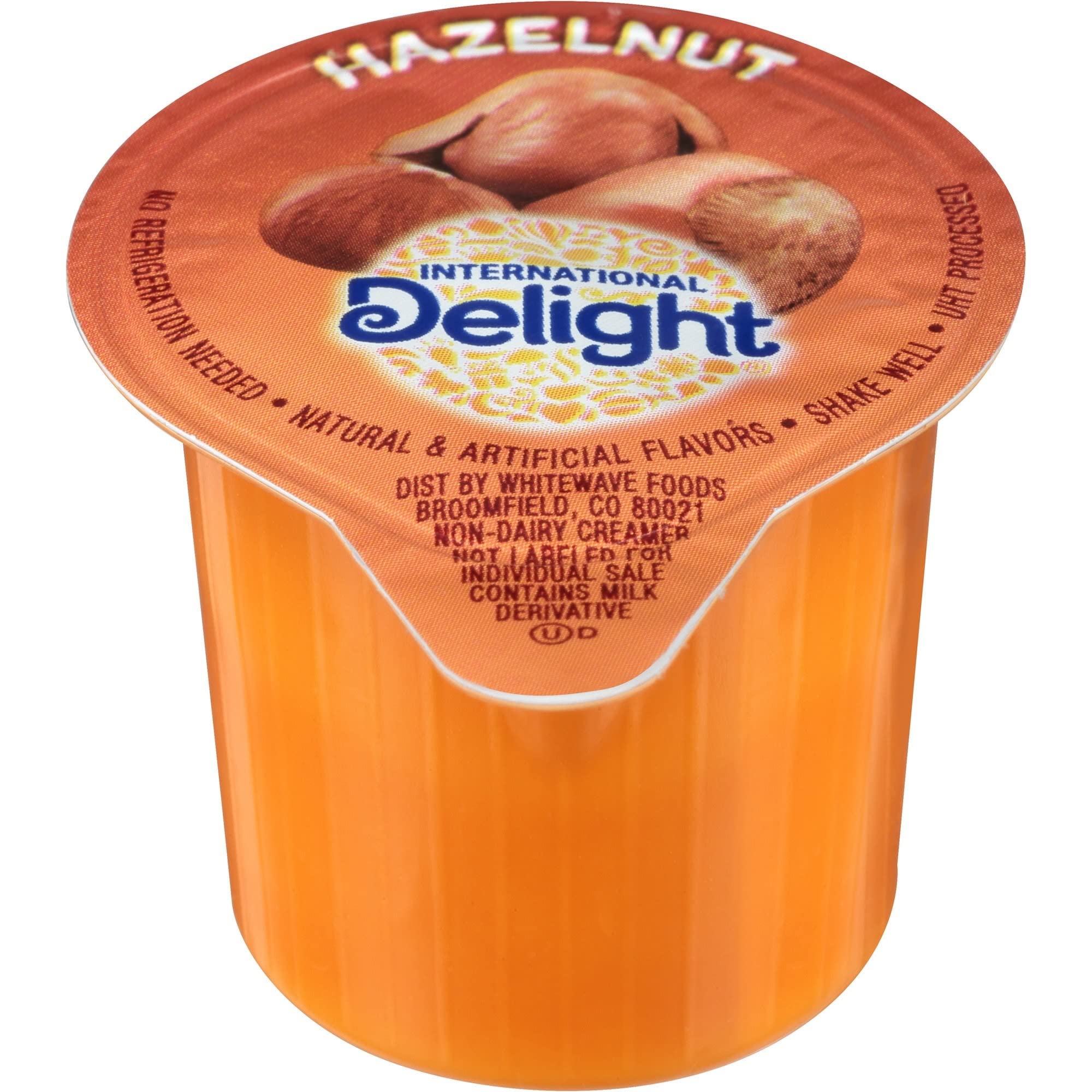 International Delight Hazelnut Liquid Creamer, 192-Count Single-Serve Packages