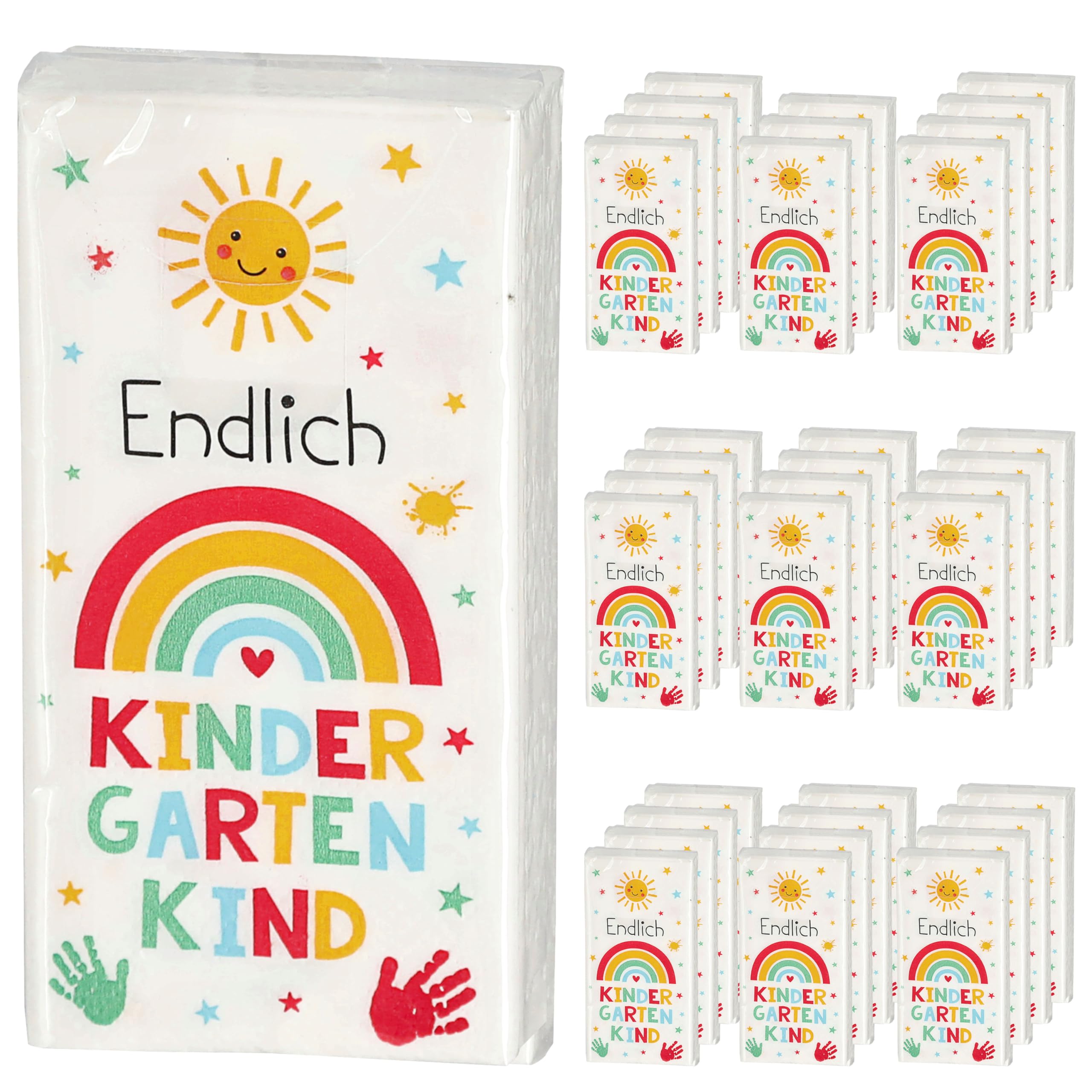 Taschentücher 'Kindergarten' 36x10er Pack Display | 5x11x2cm Papier 3lagig | Papiertaschentücher Tempo (Taschentücher Kindergarten)