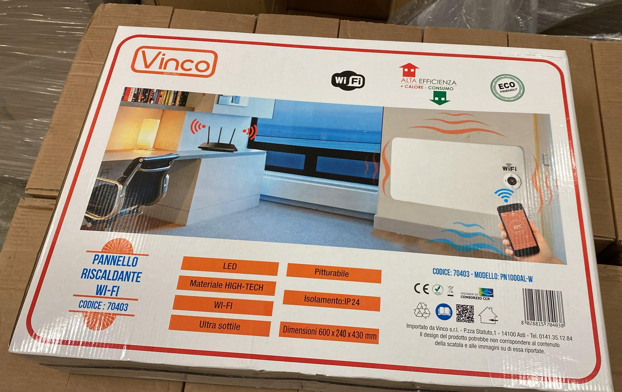 PANNELLI RISCALDANTI VINCO W.500/1000 70403