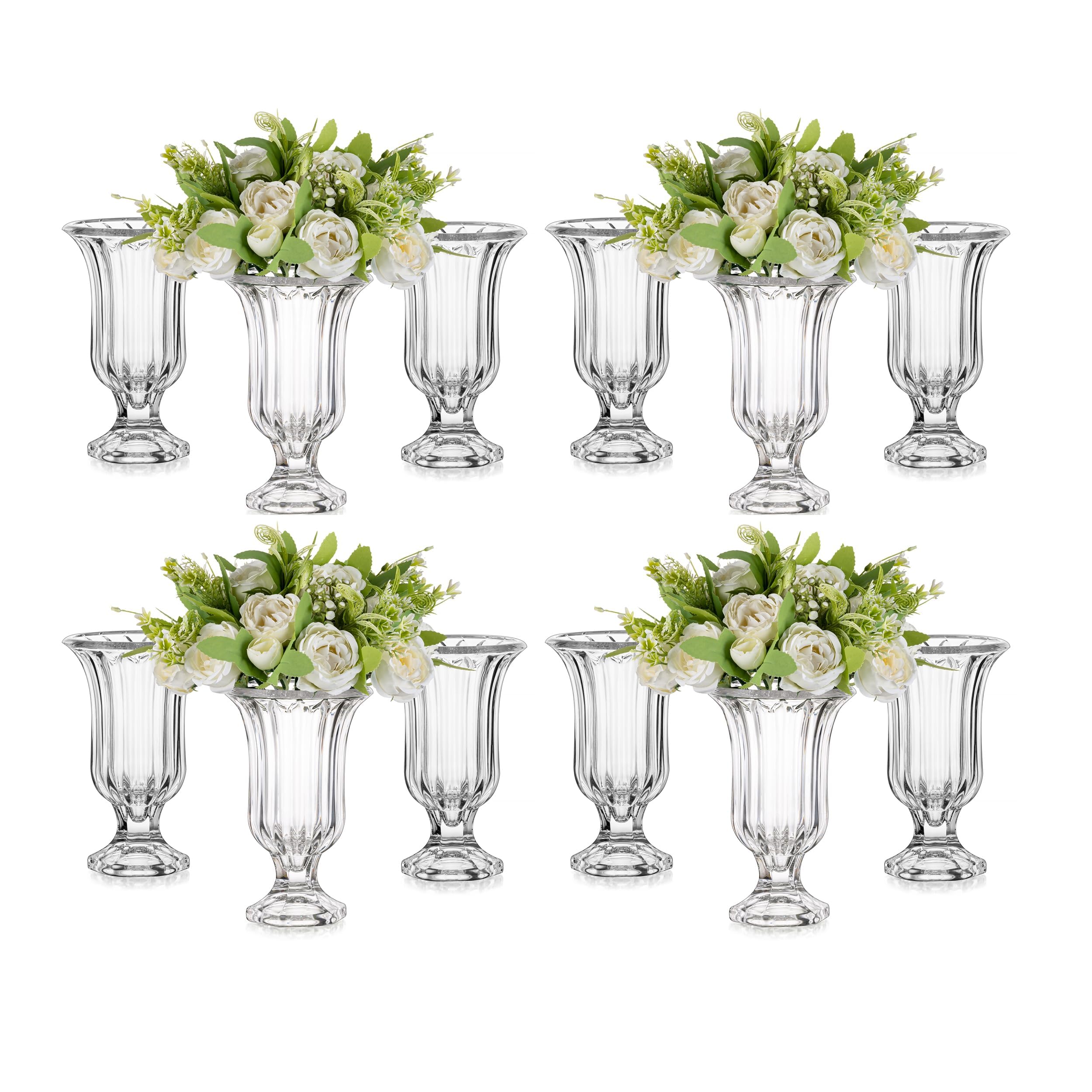 Vases modernes transparents au design nervuré raffiné