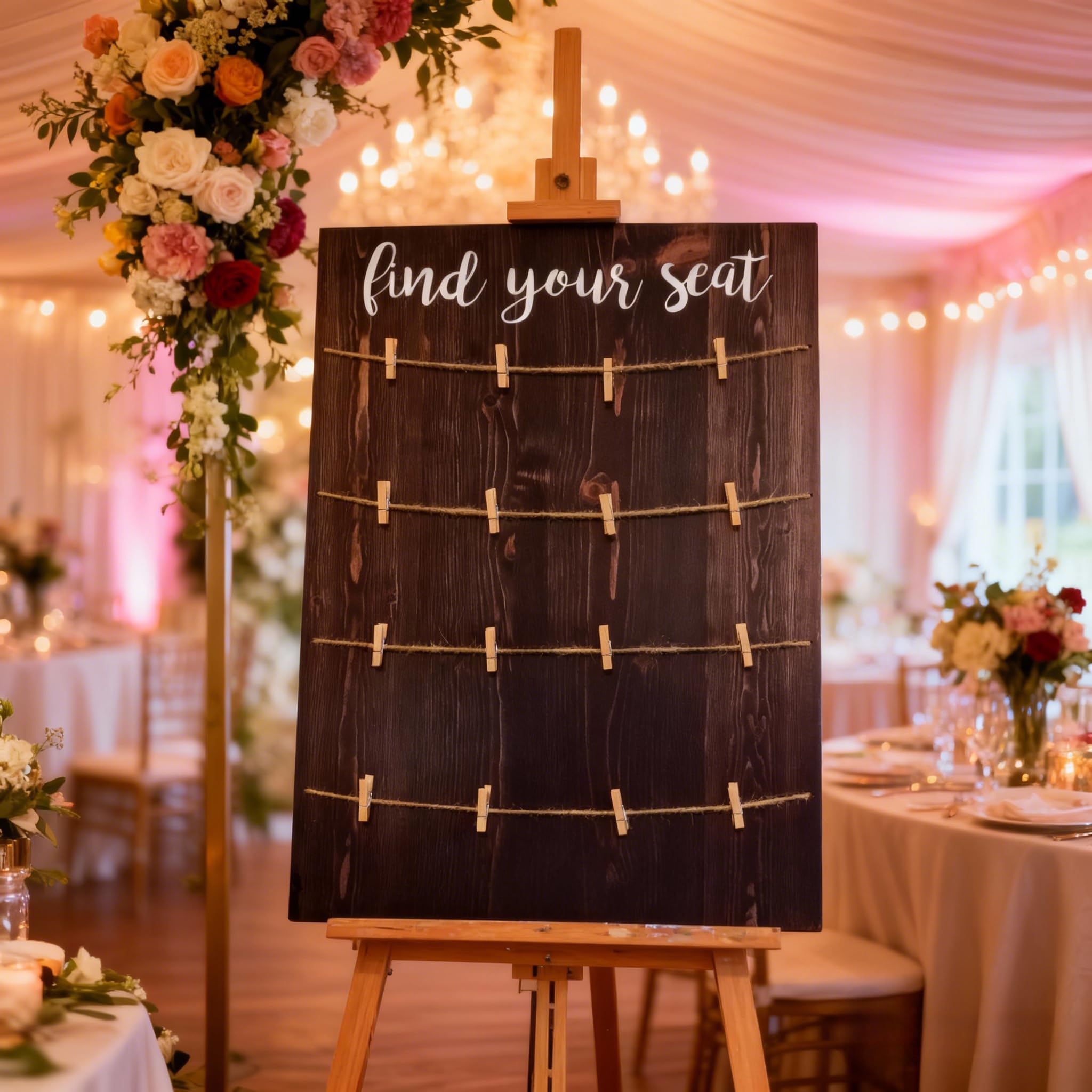 Find Your seat & wedding Seating Chart Board, Wood Signs