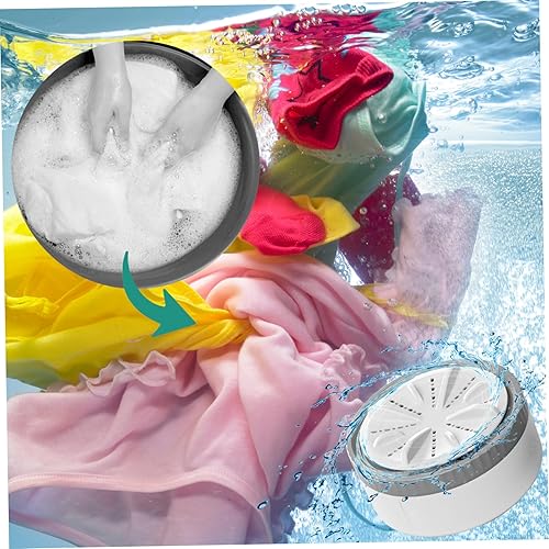 Miniatura 4 de Lavadora portátil con alimentación USB, mini turbina de 3 modos, lavadora de viaje para viajes de negocios, hogar, apartamento, habitaciones