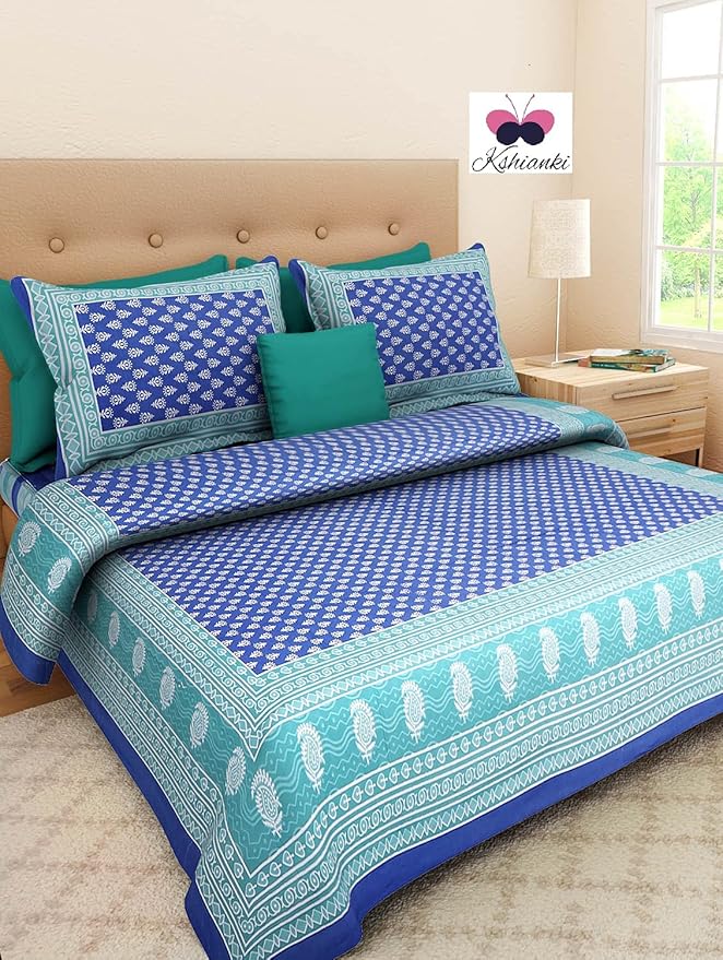 KSHIANKI Brand Bedsheets Rajasthani Jaipuri Traditional Printed ,180