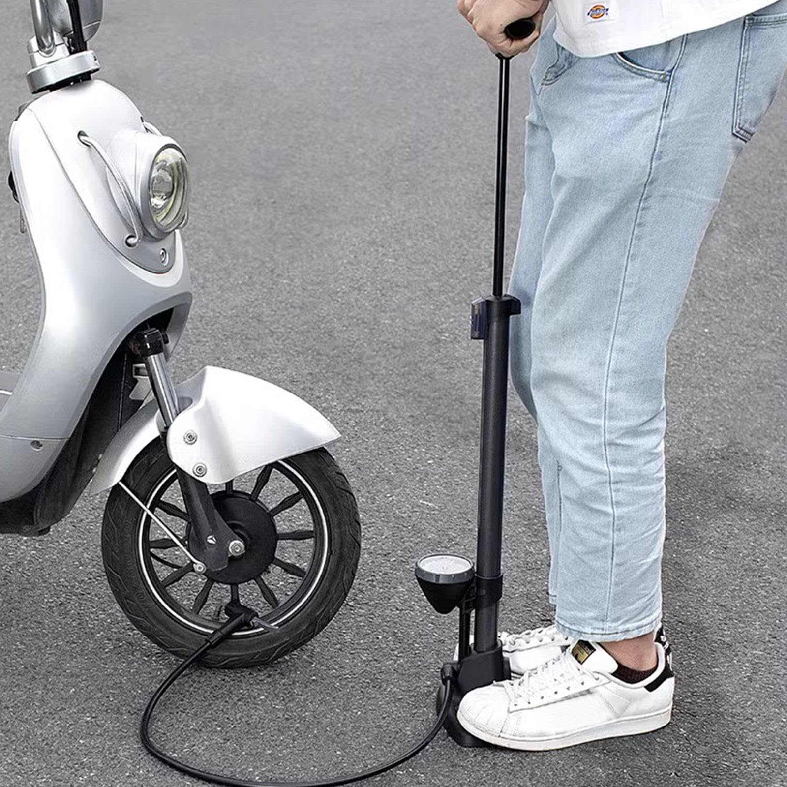 Pompka Rowerowa, Pompka Rowerowa O Wysokości 25,2 Cala Z Manometrem Wysokiego Ciśnienia 160 PSI, Zaworem Presta I Schrader, Pompka Rowerowa Do Opon Rowerowych, Piłek I Kółka Do Pływania