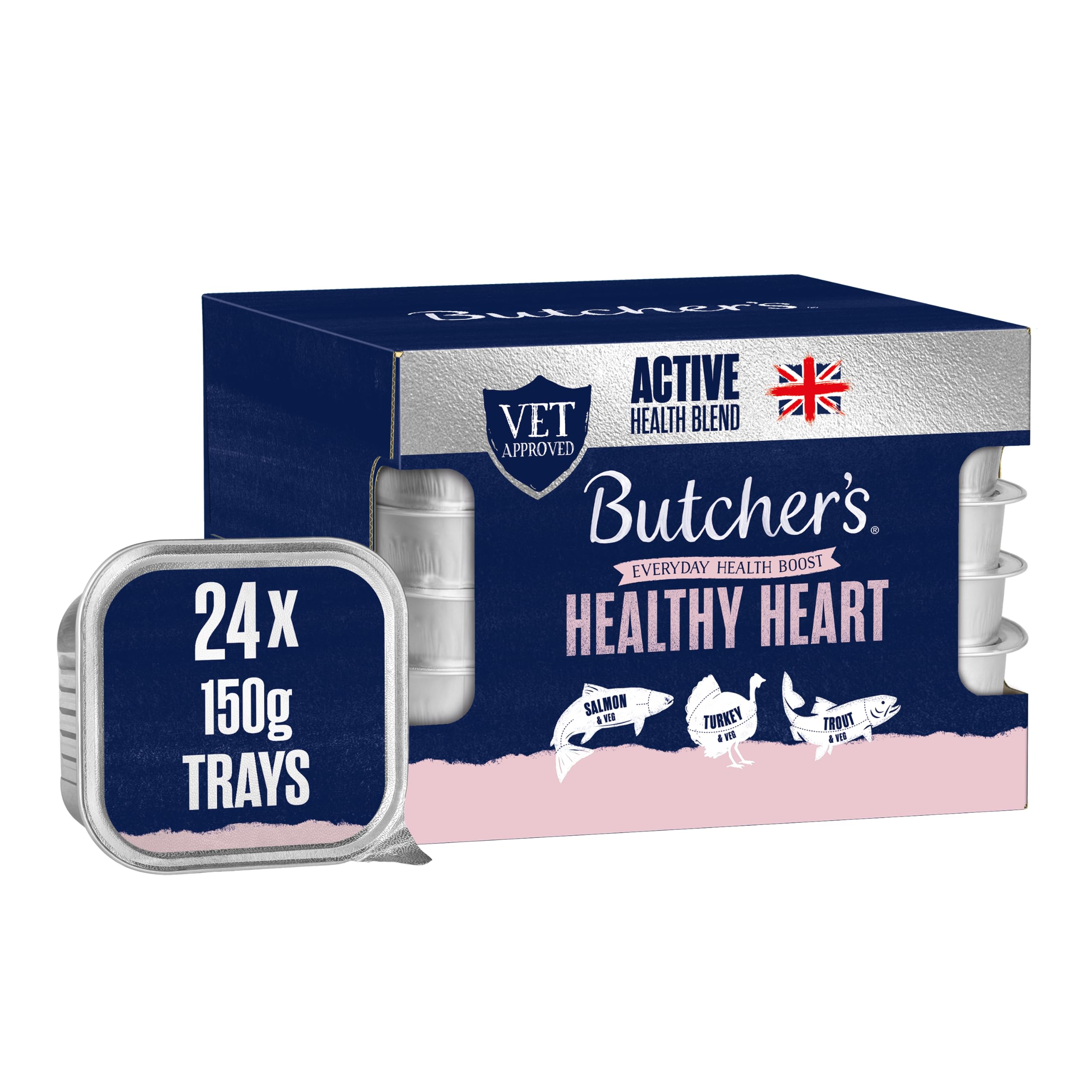 Butcher's Healthy Heart Dog Food Trays 24X150g