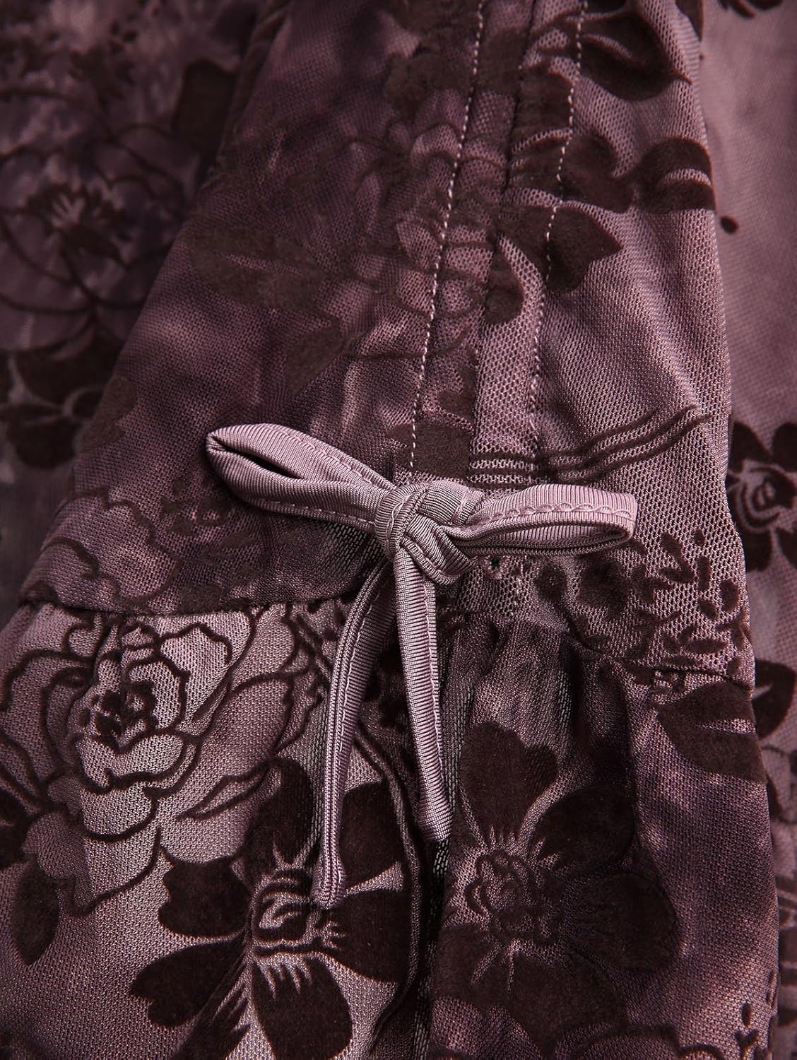 DRESSFO Steampunk Renaissance Costume Cold Shoulder Floral Ruffles Lace-up High Low Retro Dress