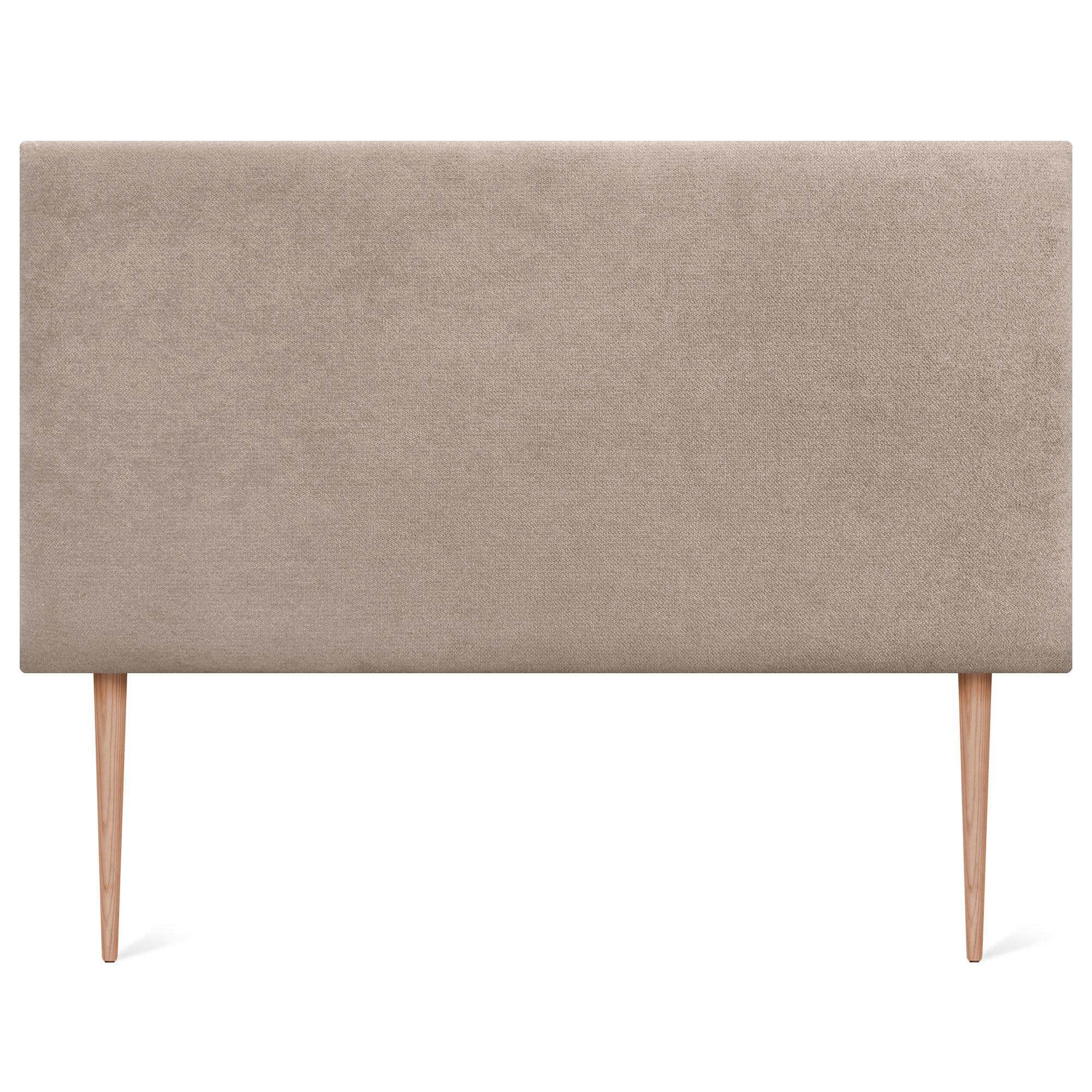 DHOME Tête de Lit Capitonnée Unie en Tissu Aqualine avec Pieds Hauteur 70CM Épaisseur 4cm et 8cm pour Mur Acoustique Têtes de Lit Tête Absorbante Lit Chambre (Tissu Beige, 150cm, Épaisseur 4cm)