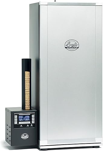 Horno ahumador digital Bradley de 6 repisas, Plateado