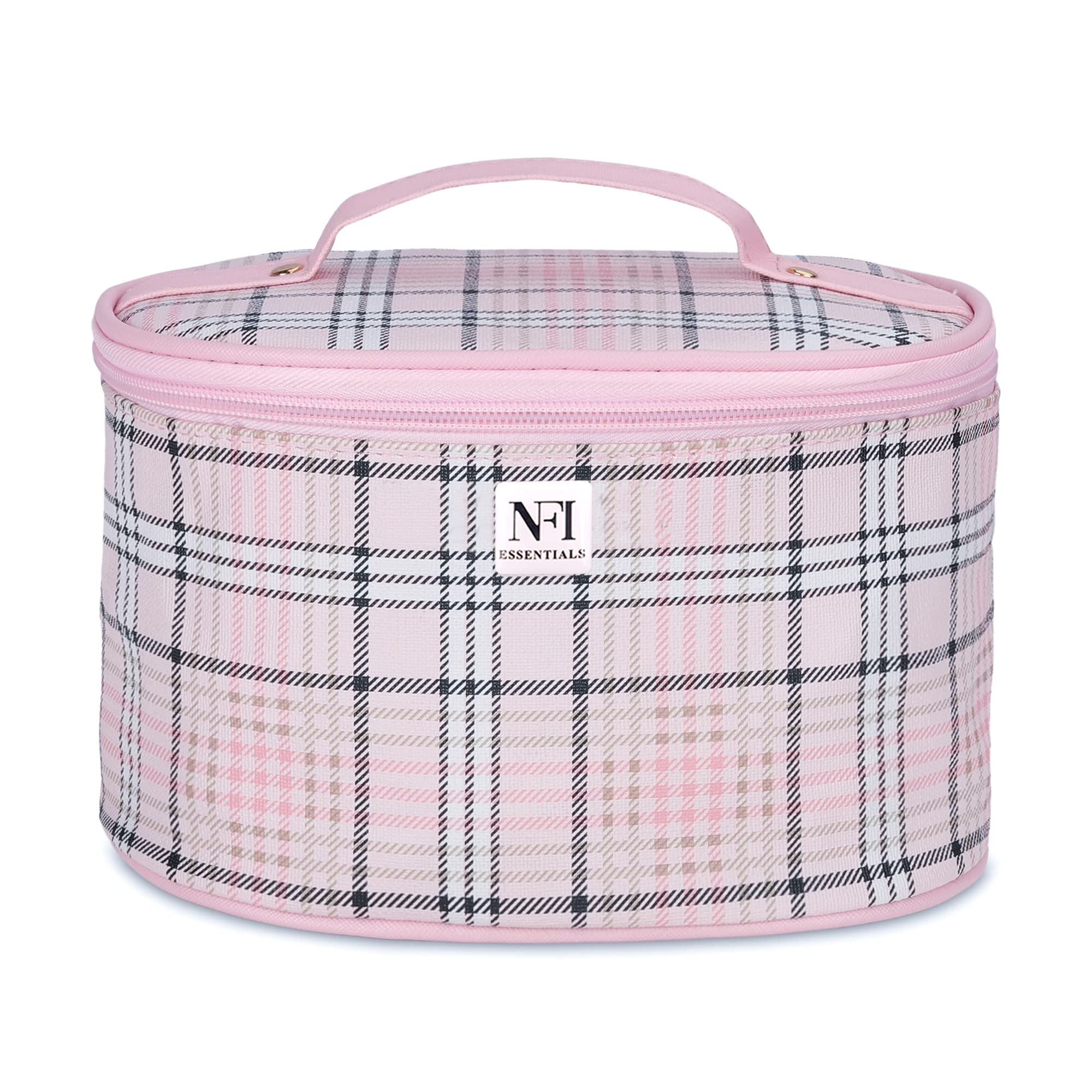 NFI essentials Makeup Pouch, Cosmetic Pouch for Women, Cosmetic Organiser Storage Bag, Vanity Organizer, Make up Pouches, Toiltery Travel Pouch (CP-1-Pink)-image-49