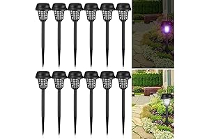 12-in-1 Outdoor Waterproof Solar-powered bug zapper & Solar Mosquito Killer Lamp