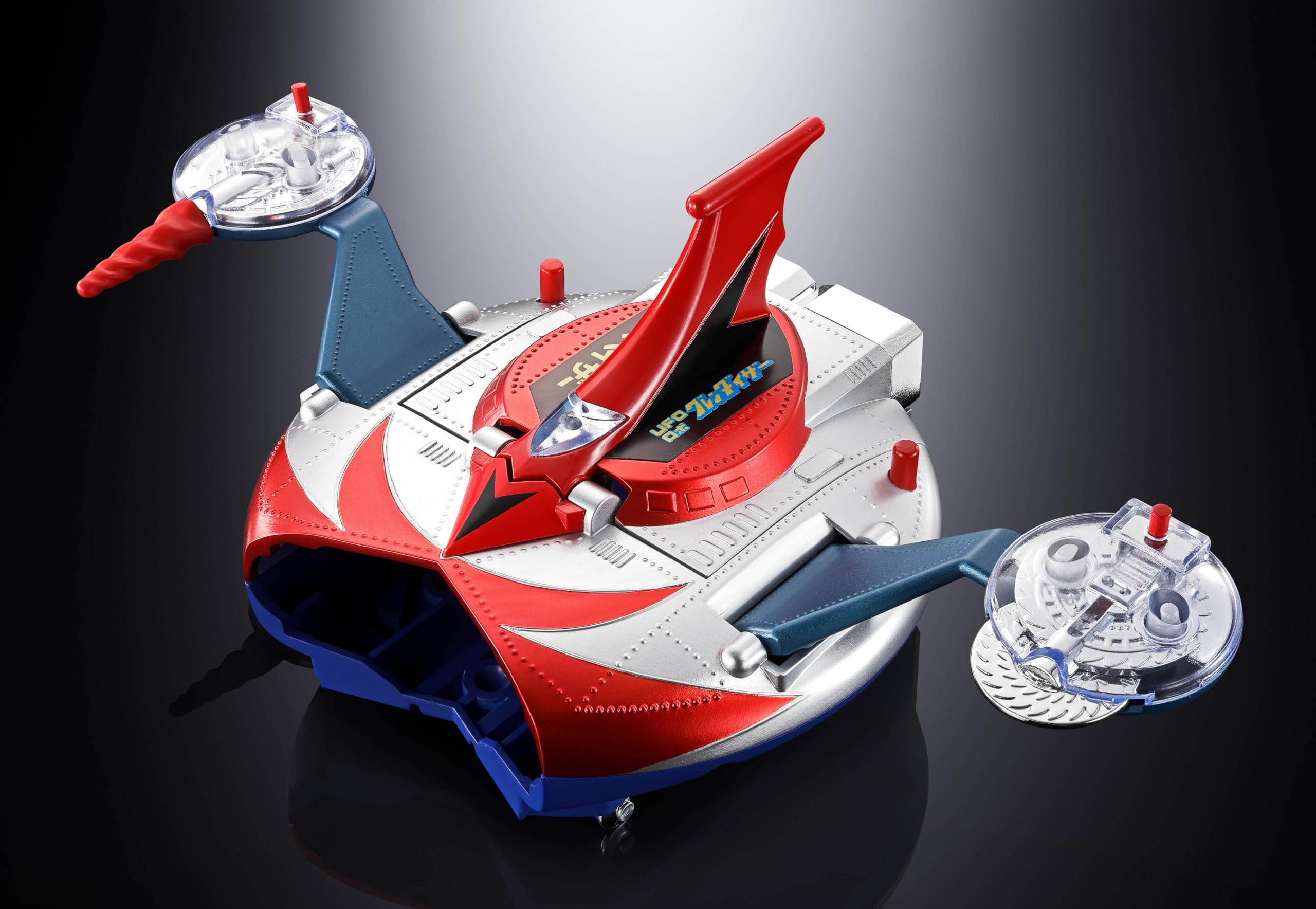 TAMASHII NATIONS Chogokin UFO Robo Glendazer Deluxe Glendizer & UFO Spazer, circa 135 e 120 mm, figura di azione pre-verniciata in ABS e PE