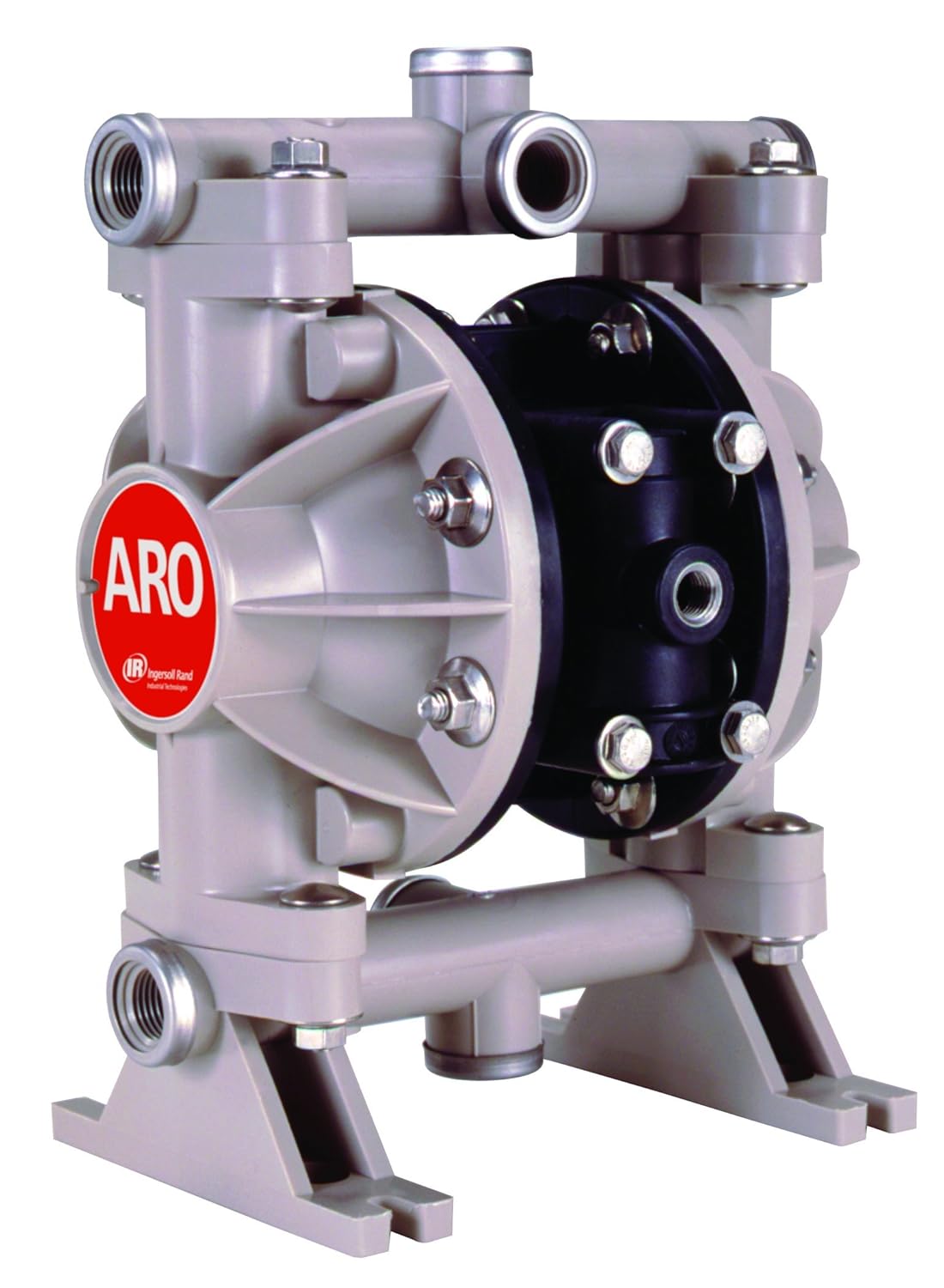 ARO 66605J-3EB Polypropylene Santoprene Multiport Double Diaphragm Pump, 13 gpm, 100 psi