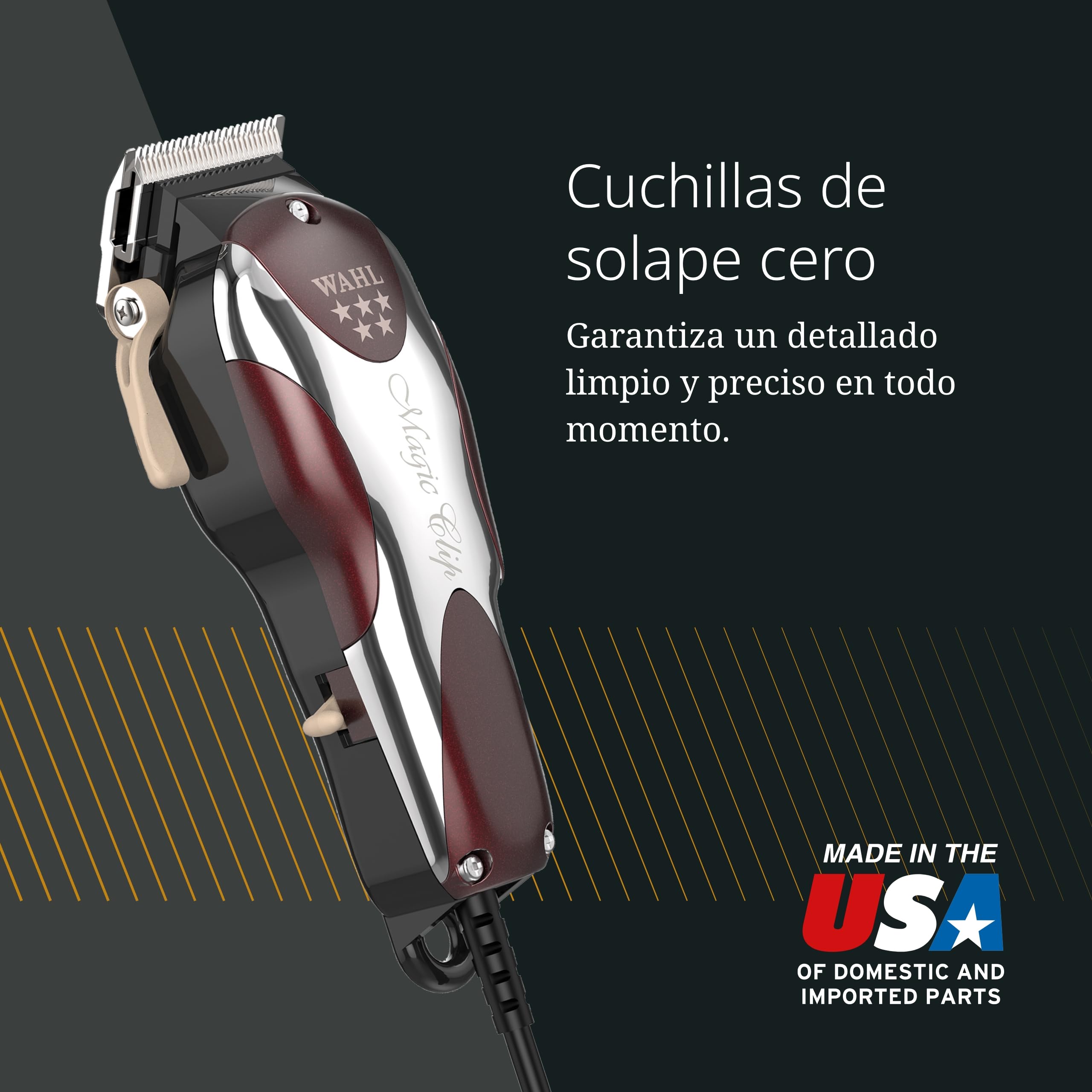 Wahl Magic Clip Cortapelos para Difuminado - Máquina de Cortar Pelo para Hombre para Degradados, Eliminar Volumen y Difuminar Gradualmente el Pelo
