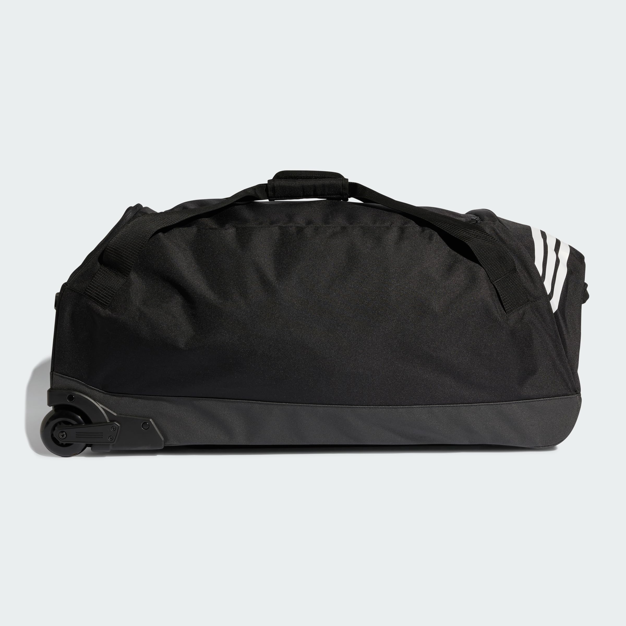 adidas Unisex Tiro Trolley Team Bag with Wheels Extra Large Carrier Bag Case, Black/White, One Size
