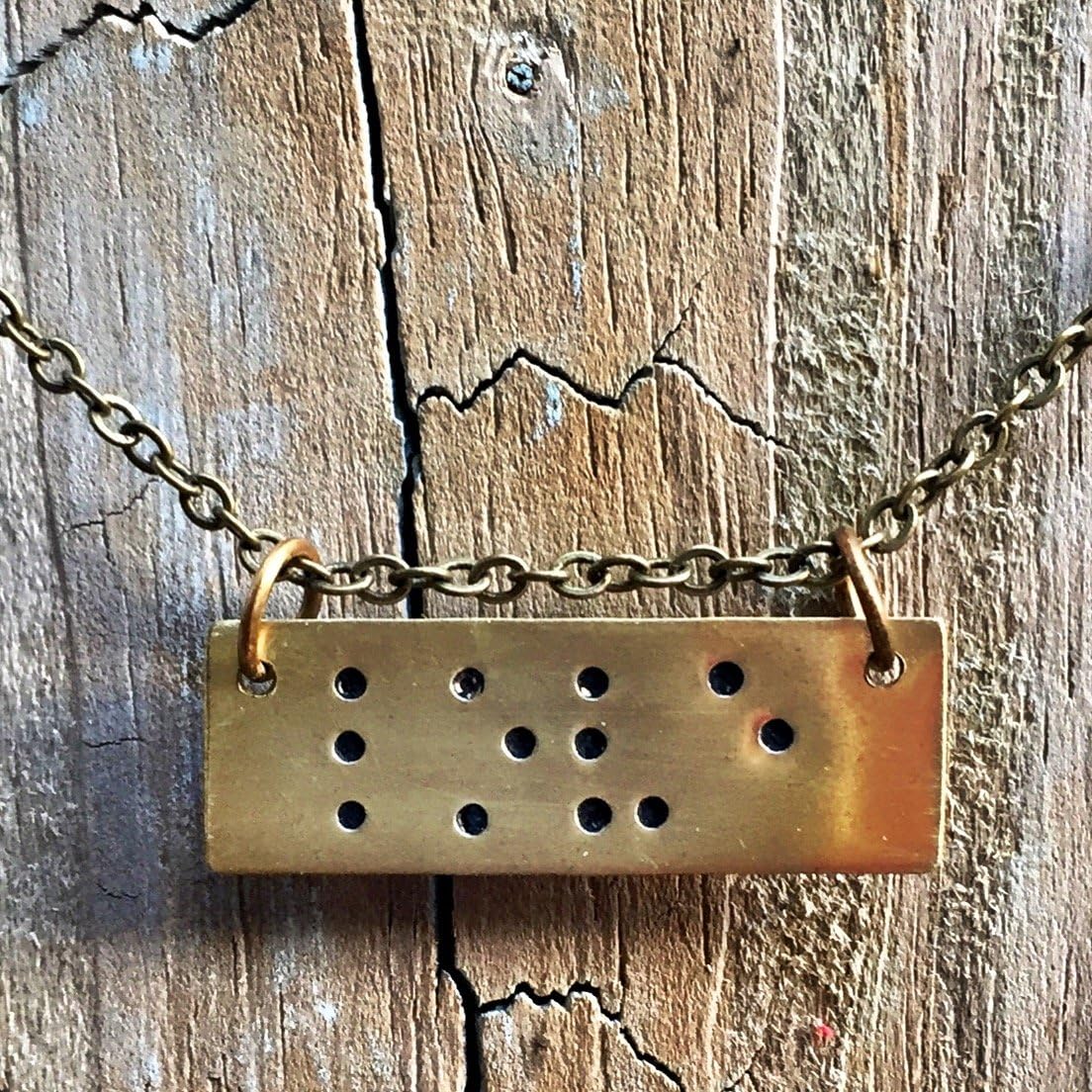 Braille"love" Necklace
