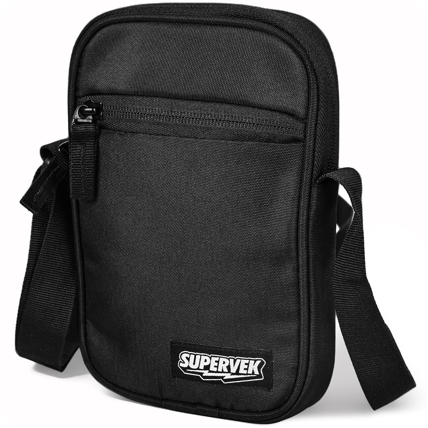 Small Sling Bag for Men Women Crossbody - Water-Resistant Small Side Bag for men travel with Adjustable Strap - Cross Body Shoulder Hand Mini Bag for men - Passport Small Bags for Mens Black