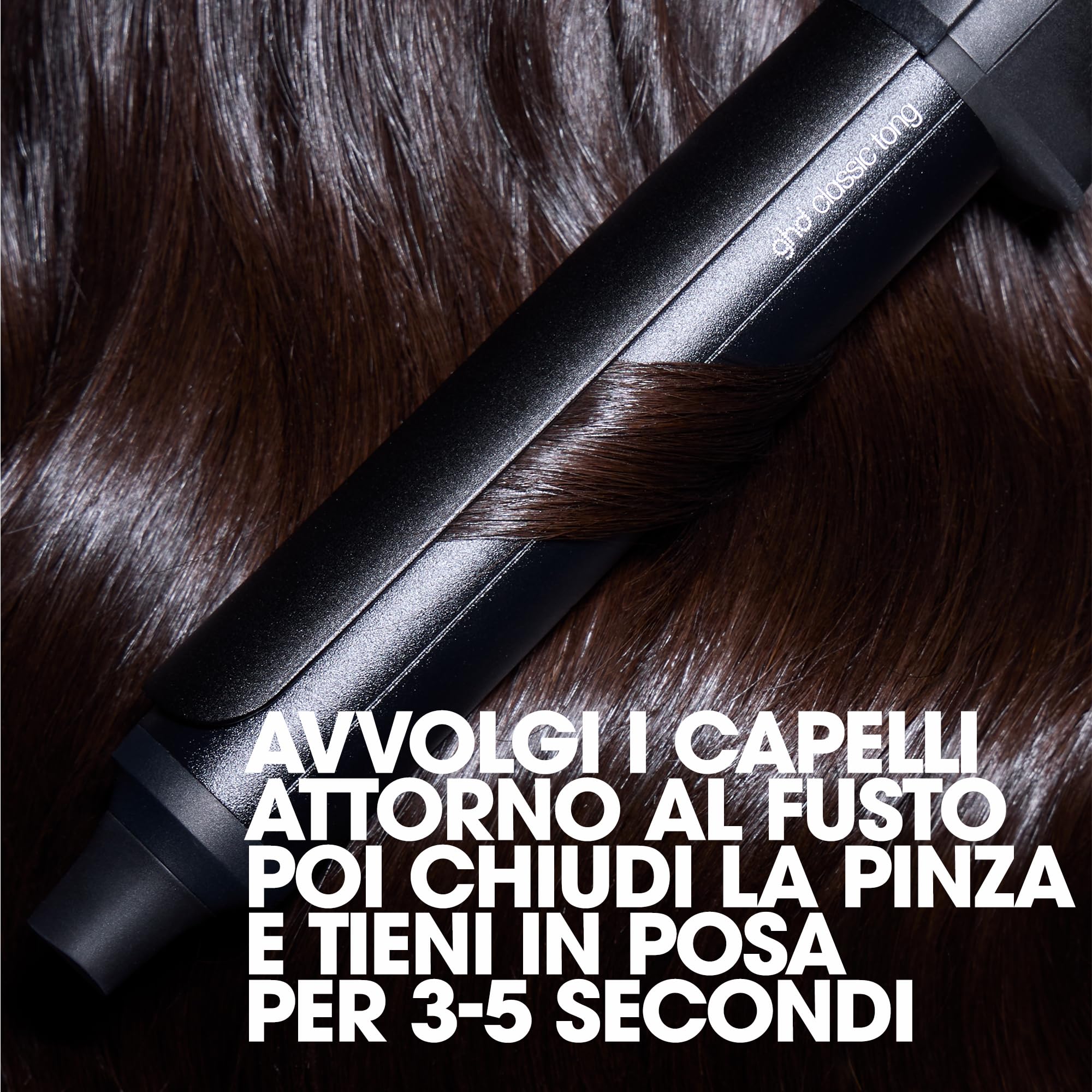 ghd Chronos Curve Classic Tong Arricciacapelli Professionale in Nero - Per Onde Definite che Durano a Lungo - Ideale per Tutte le Lunghezze di Capelli (Presa EU)