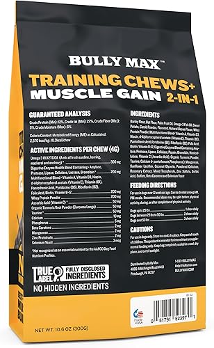 Miniatura 6 de Bully Max Masticables musculares para perros Construye músculo añade masa aumenta el crecimiento Aprobado por veterinarios para todas las razas y
