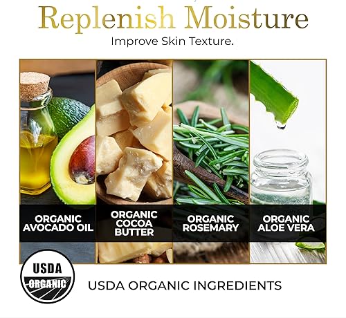 Miniatura 4 de LUXEBEAUTY Hidratante de ácido hialurónico no graso - Loción con aroma a coco, sin silicona, sin rellenos, con ingredientes orgánicos y a base de