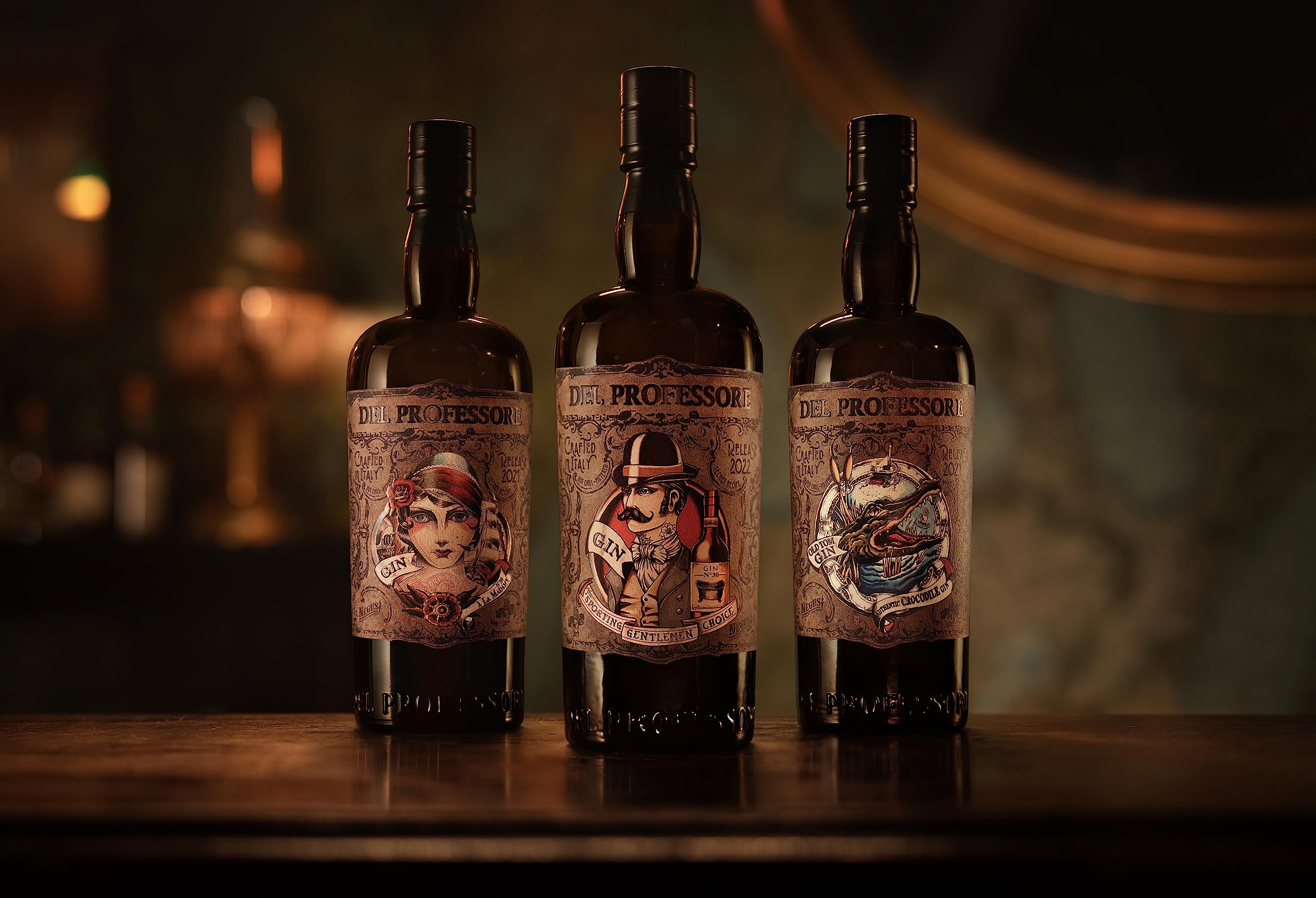 Del Professore - Gin Madame, 70 cl, Gin Artigianale dalle Note Agrumate e Speziate, 42,9% Vol